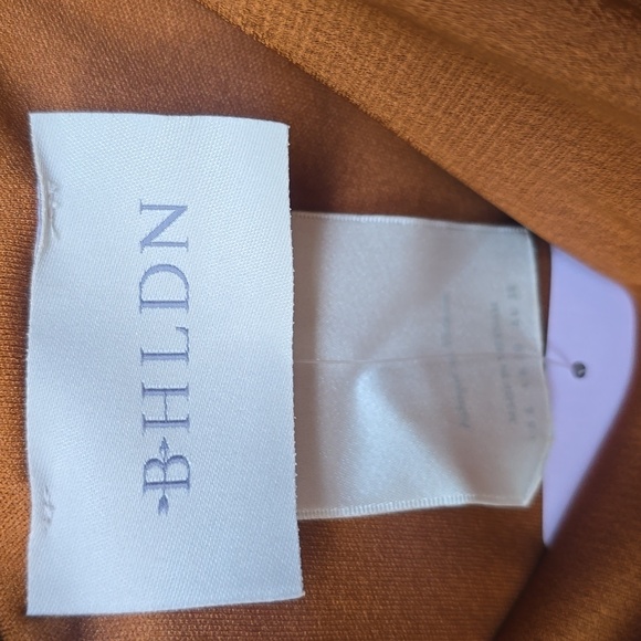 BHLDN bronze satin maxi dress 6 NWT - Picture 5 of 8